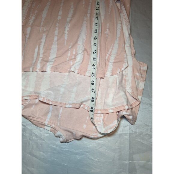 Mud Pie Women's Size Medium Peach Tye Dyed Long Maxi Dress Summer - Picture 13 of 15